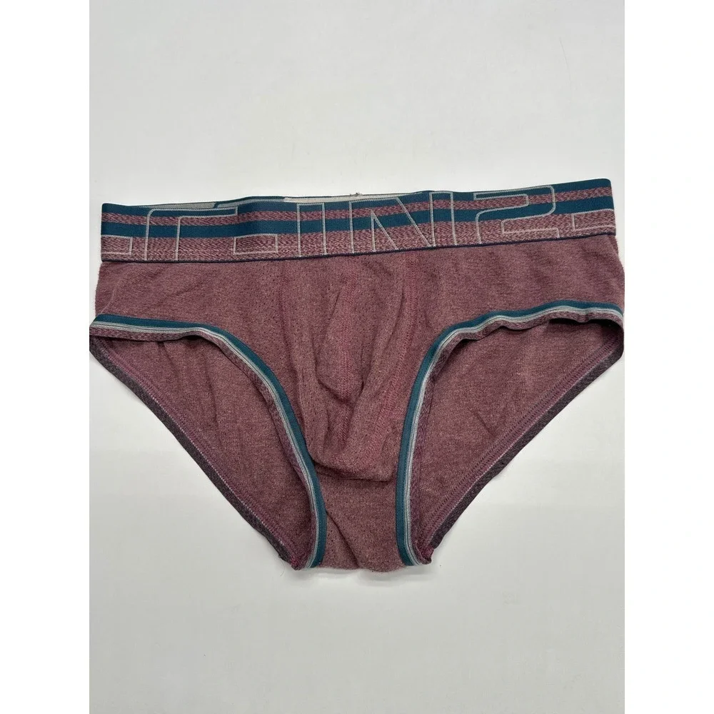 CIN2 Men's Briefs Underwear Small‎ S Maroon Stretch Comfort Casual Basics